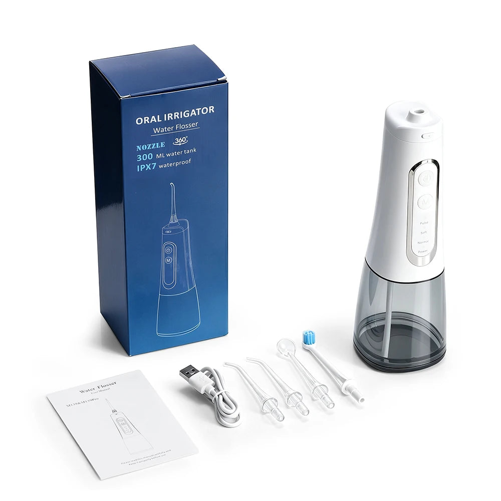 Rechargeable Portable Oral Irrigator Water Flosser for Deep Teeth Cleaning - 16