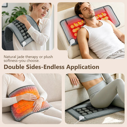 Jade Stone Heating Pad - Deep Tissue Thermal Therapy for Pain Relief