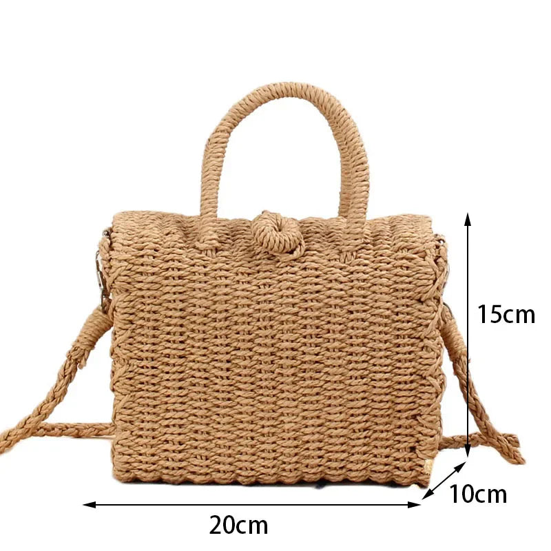 Luxury Woven Straw Beach Tote