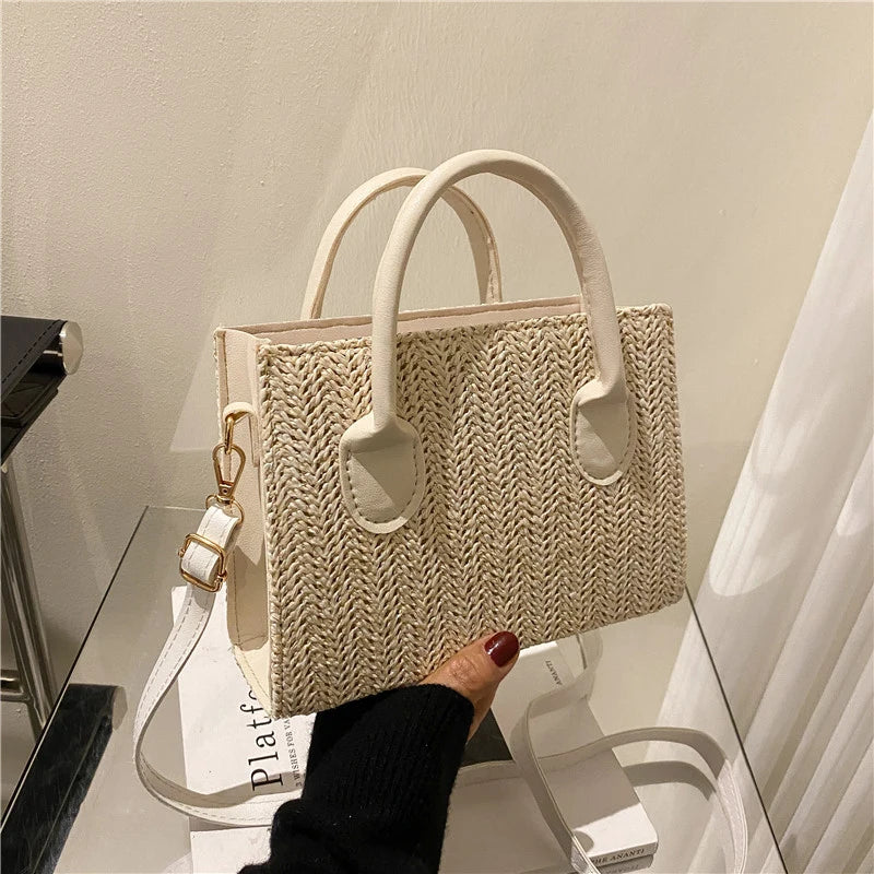 Luxury Floral Woven Crossbody