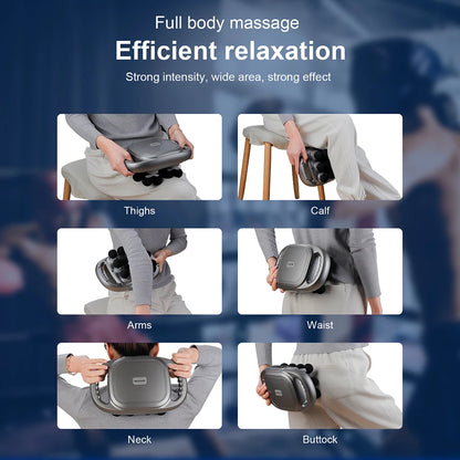 12-Head Deep Tissue Massage Gun for Full Body Relief