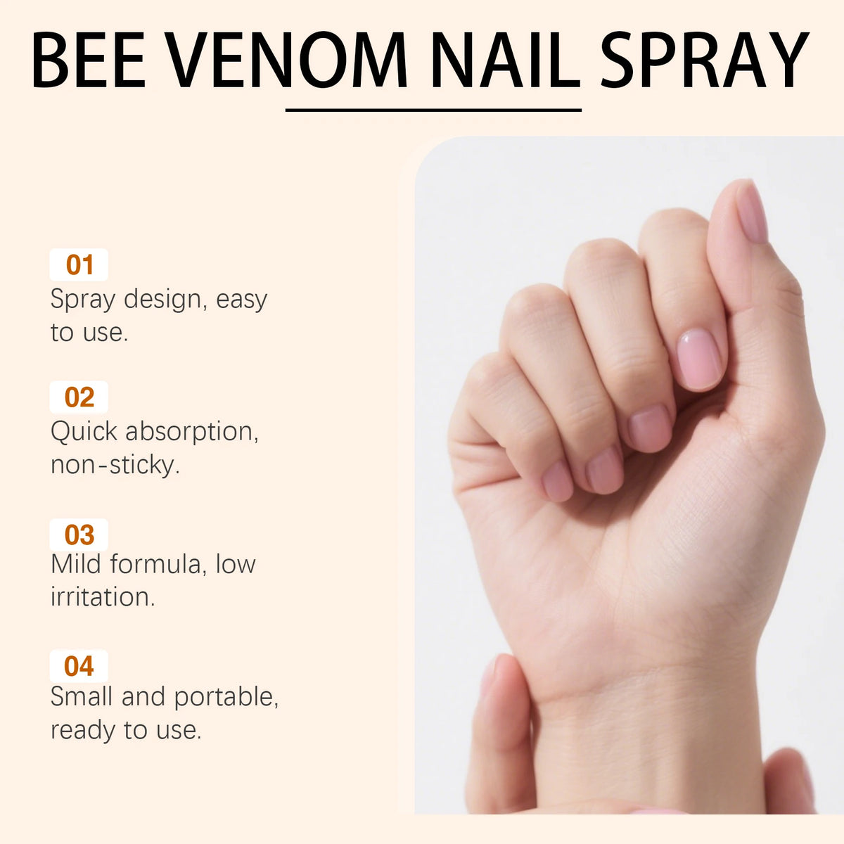 Bee Venom Nail Repair Spray - Nourishing Care for Weak & Brittle Nails