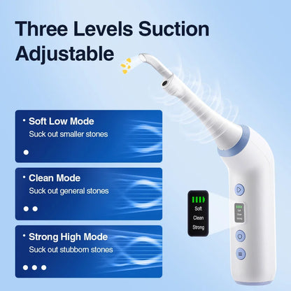 Electric Tonsil Stone Remover with HD Camera & Vacuum Suction