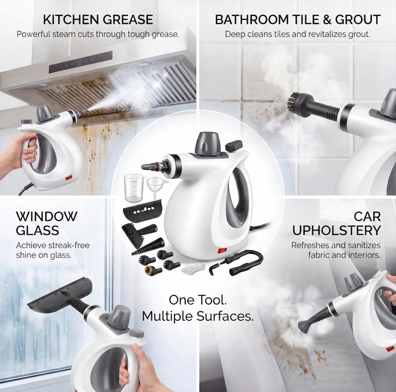 12 in 1 NovuSteam Cleaner Pro