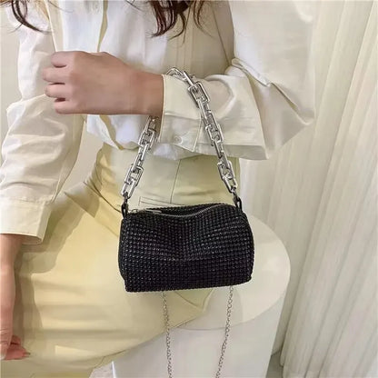 Luxury Rhinestone Bucket Bag