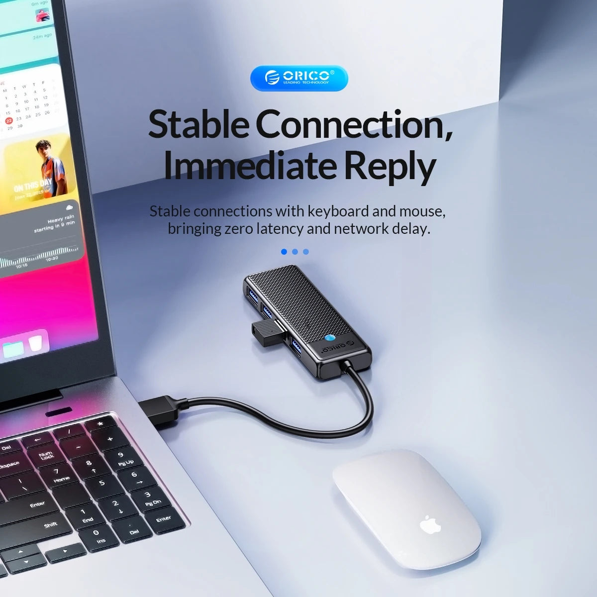 4-Port USB 3.0 Type-C Hub - Ultra-Slim High-Speed Data Expansion Adapter - 13