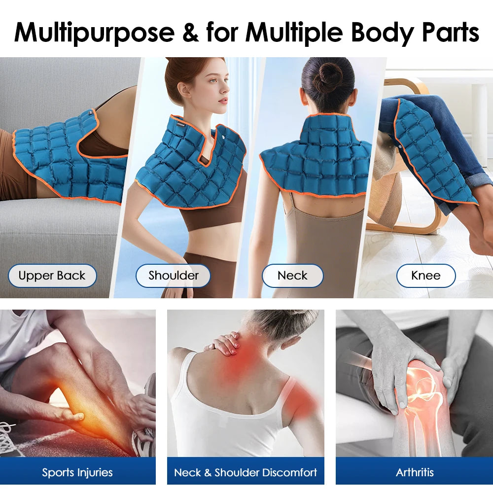 Large Reusable Back Ice Pack & Hot Cold Therapy Wrap