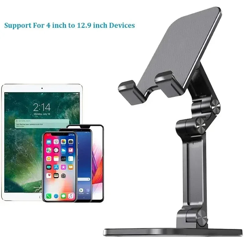 Adjustable Foldable Desk Phone & Tablet Stand - Universal Mount