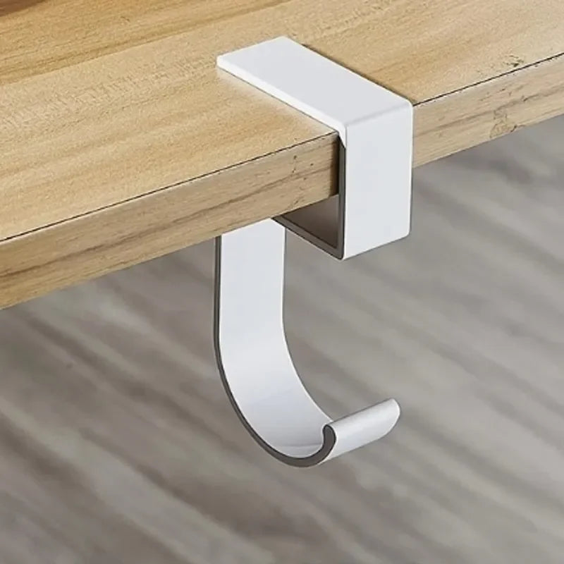 Universal Aluminum Desk Hook: Headphone Stand & Portable Bag Hanger - 27
