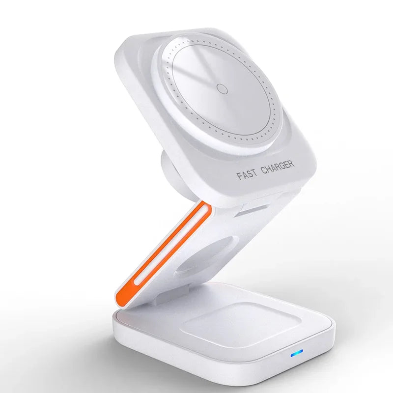 3-in-1 Foldable Magnetic Wireless Charging Station for iPhone & Apple Watch - 20
