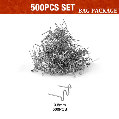 Stainless Steel Hot Staples for Plastic Repair Gun - 0.6mm & 0.8mm Welding Staples Kit