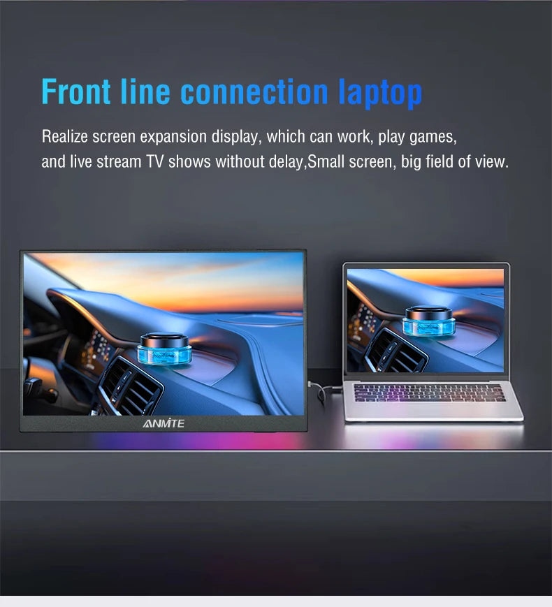 16-Inch Portable 1200P HDR Monitor - Touch/Non-Touch IPS Gaming Display