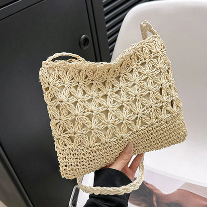 Luxury Woven Straw Crossbody