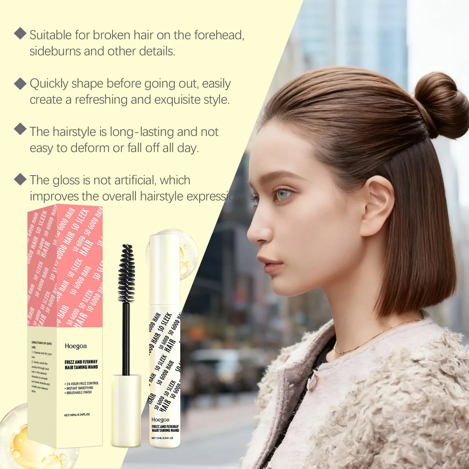 Anti-Frizz Hair Taming Wand - Professional Smoothing Stick for Sleek Hairstyles - 11