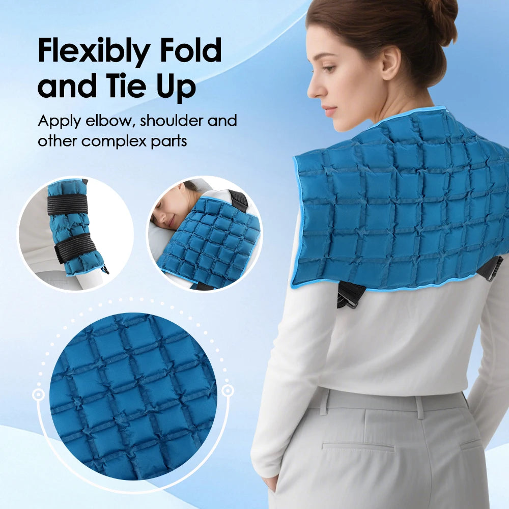 Reusable Hot & Cold Compress Therapy Wrap for Back, Shoulders, and Joint Pain Relief - 12