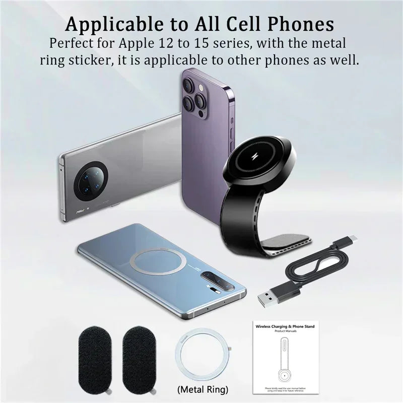 Magnetic Wireless Car Charger for iPhone 16 15 14 13 12 - 15W Fast Mount