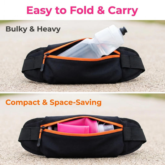 Collapsible Silicone Water Bottle - Lightweight Leak-Proof Travel Kettle