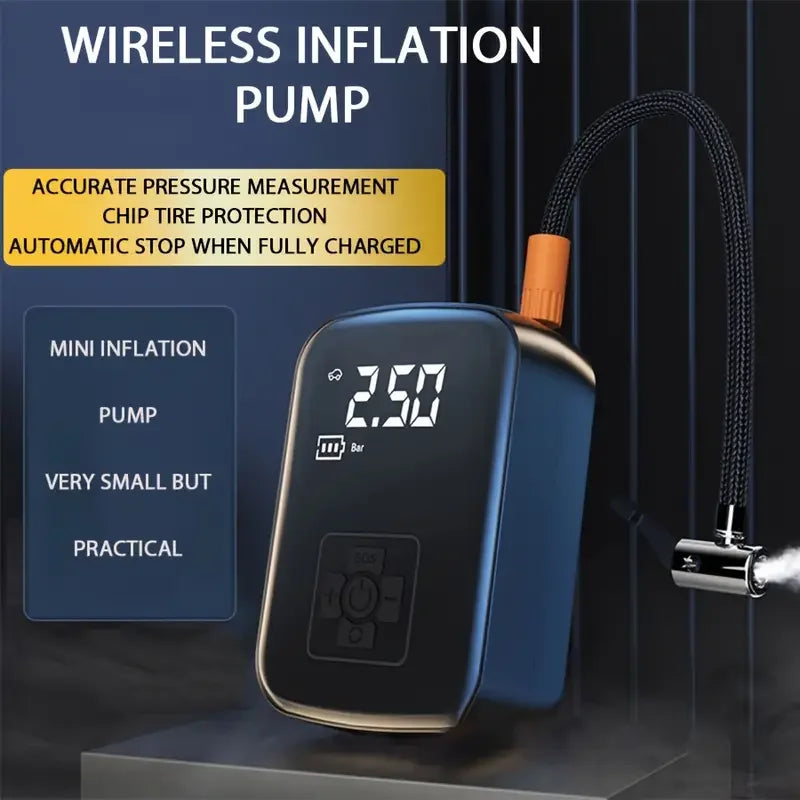 Portable Wireless Car Tire Inflator & Electric Air Pump - 1