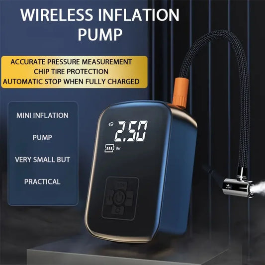 Portable Wireless Car Tire Inflator & Electric Air Pump