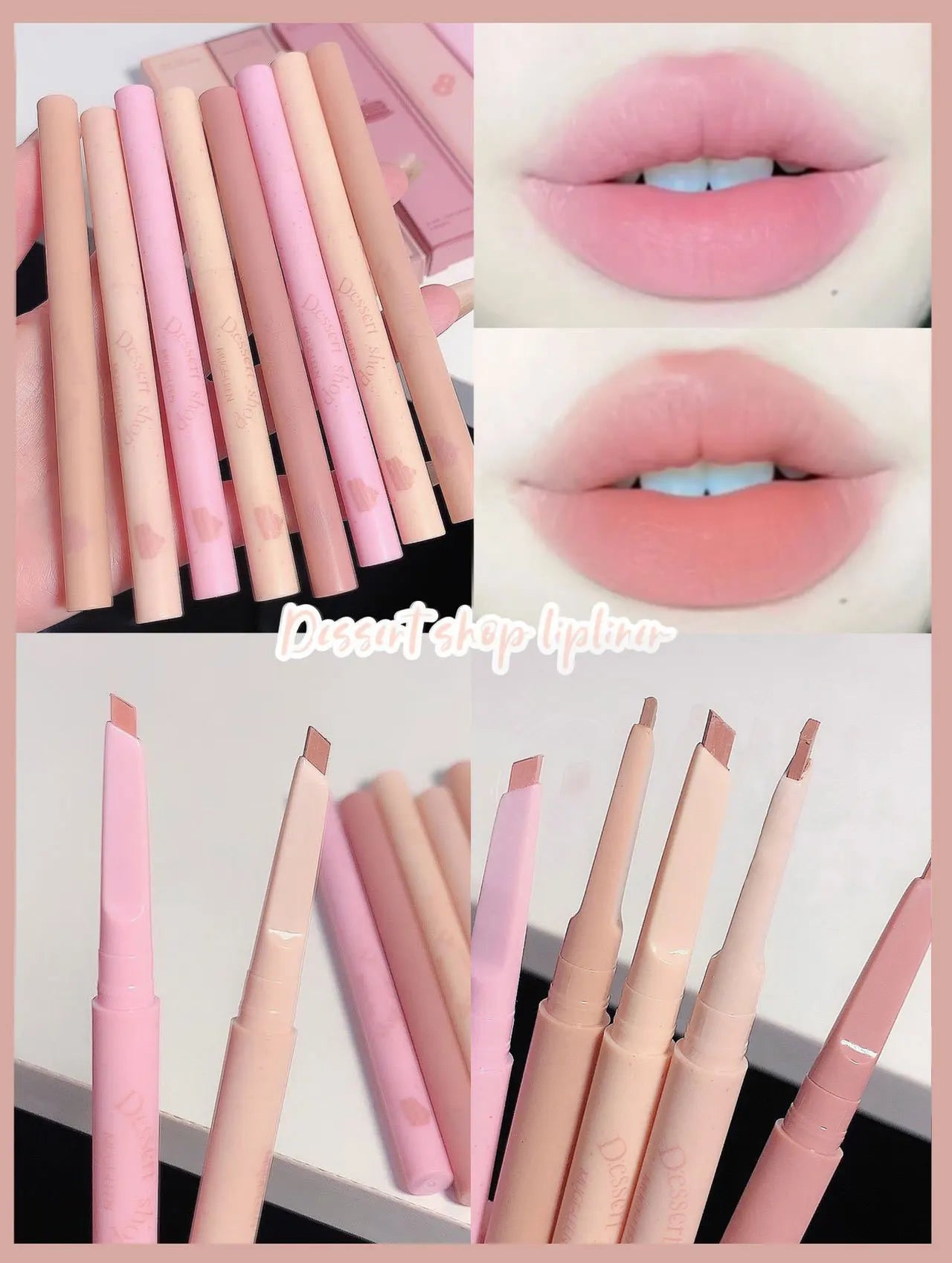 Waterproof Matte Lip Liner Pencil - Long-Lasting Automatic Shaping Pen - 7