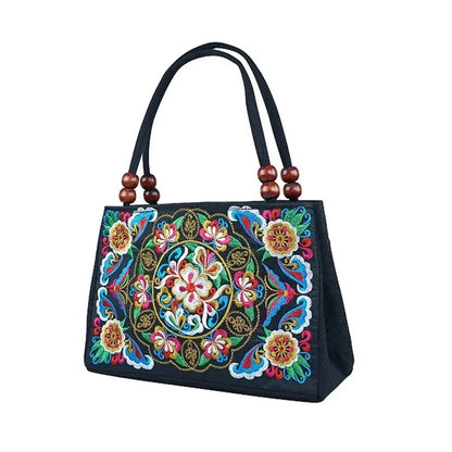 Luxury Ethnic Embroidery Tote