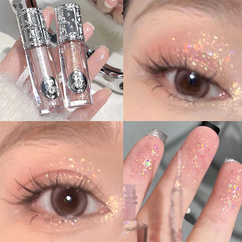 Liquid Shimmer Eyeshadow - Long-Lasting Waterproof Glitter Makeup