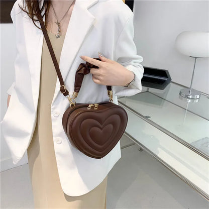 Luxury Quilted Heart Tote
