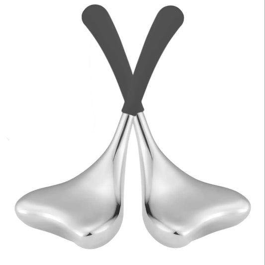 2-in-1 Stainless Steel Gua Sha Cryo Sticks for Facial Lifting & Cooling Massage