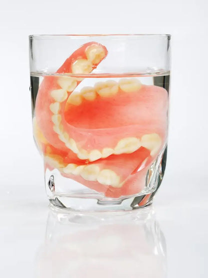 Comfort Fit Silicone Snap-On Dentures – Realistic Upper & Lower Set