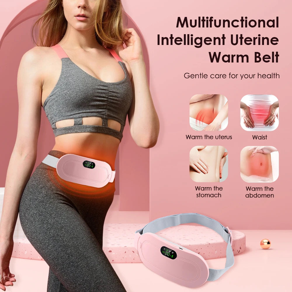 Electric Menstrual Cramp Relief Heating Pad Waist Belt