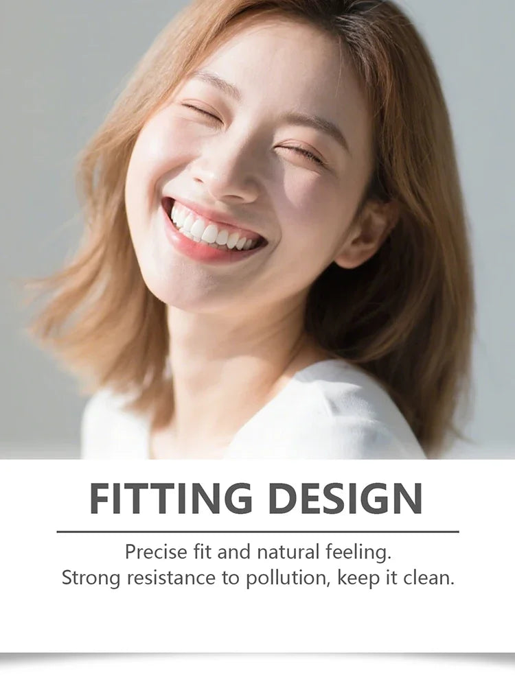 Instant Smile Cosmetic Dentures - Natural Looking Upper & Lower Teeth Veneers - 9