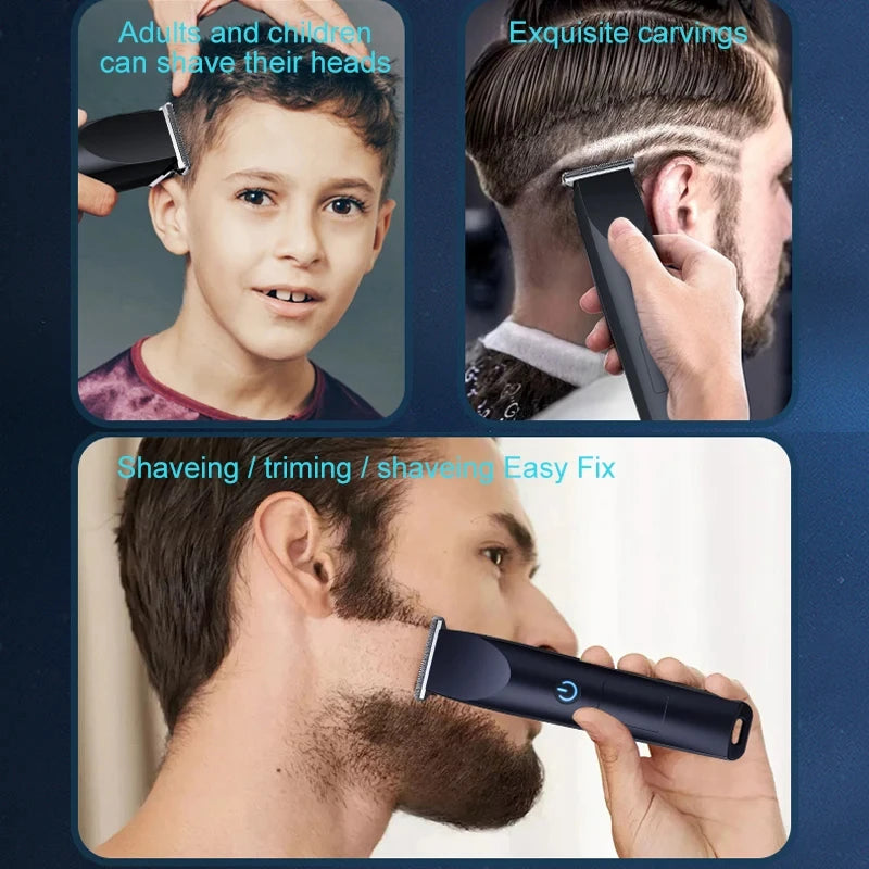 Cordless Electric Hair Clipper & Adjustable Beard Trimmer - 6