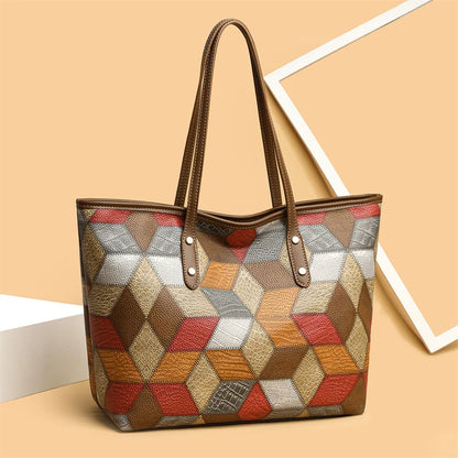 Luxury Vintage Leather Commuter Tote