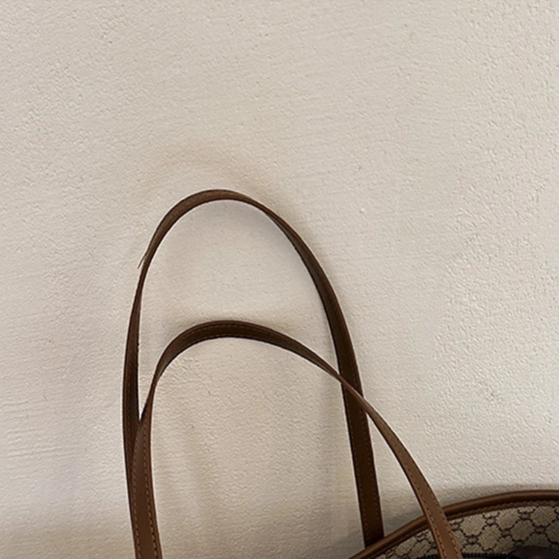 Textured Plaid Tote