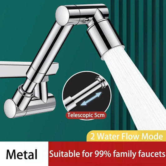 Universal 1440° Swivel Faucet Extender with 2 Modes