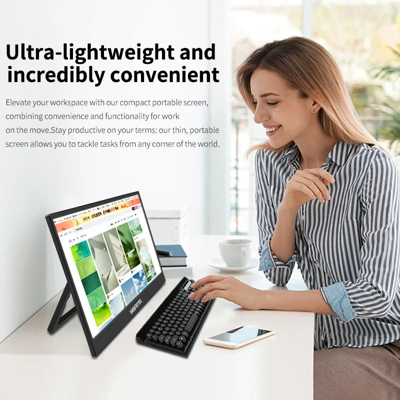 13.3" 4K Portable Monitor - Ultra-HD HDR Display for Laptop, PS5 & Xbox - 6
