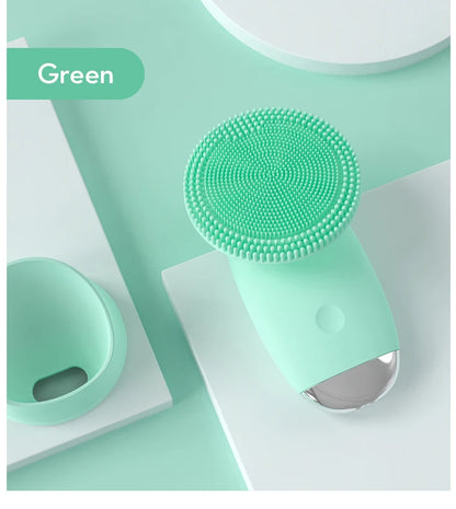 Sonic Electric Silicone Facial Cleansing Brush – Waterproof Skin Exfoliator