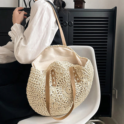 Luxury Woven Summer Straw Tote