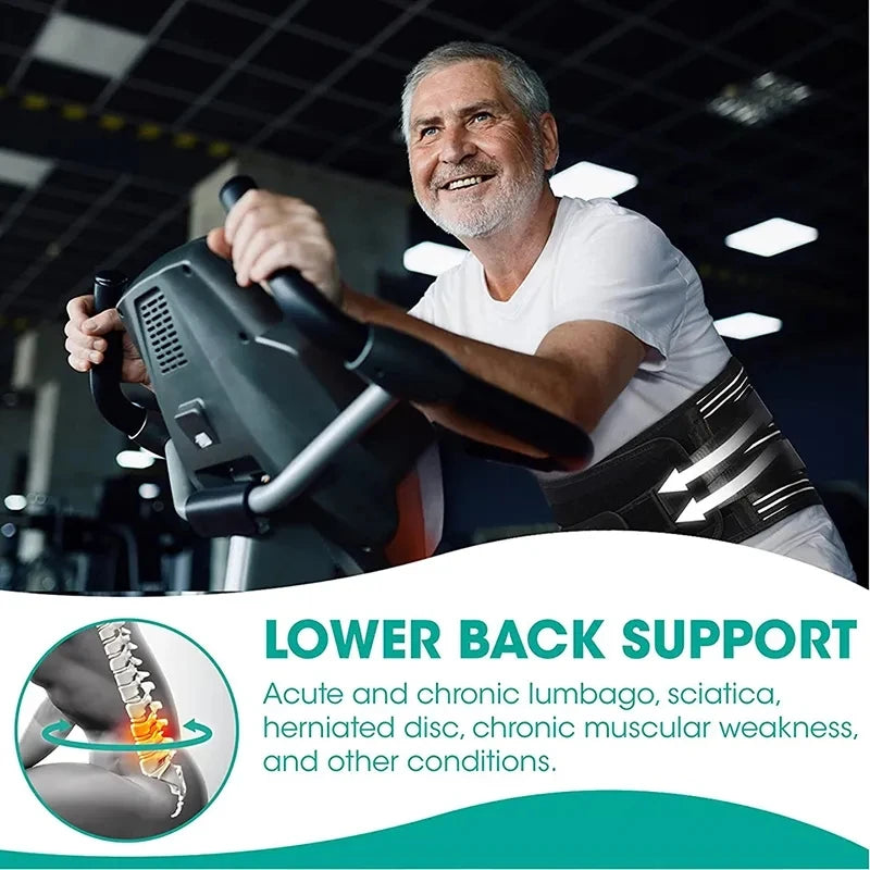 Adjustable Lumbar Support Belt - Orthopedic Back Brace for Pain Relief - 13