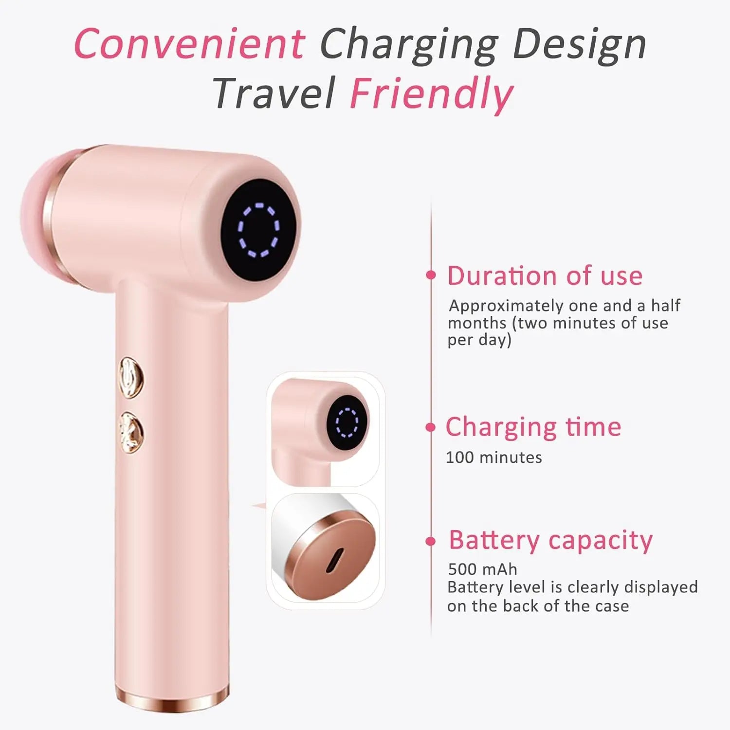 4-in-1 Waterproof Electric Facial Cleansing Brush & Exfoliating Massage Device - 5