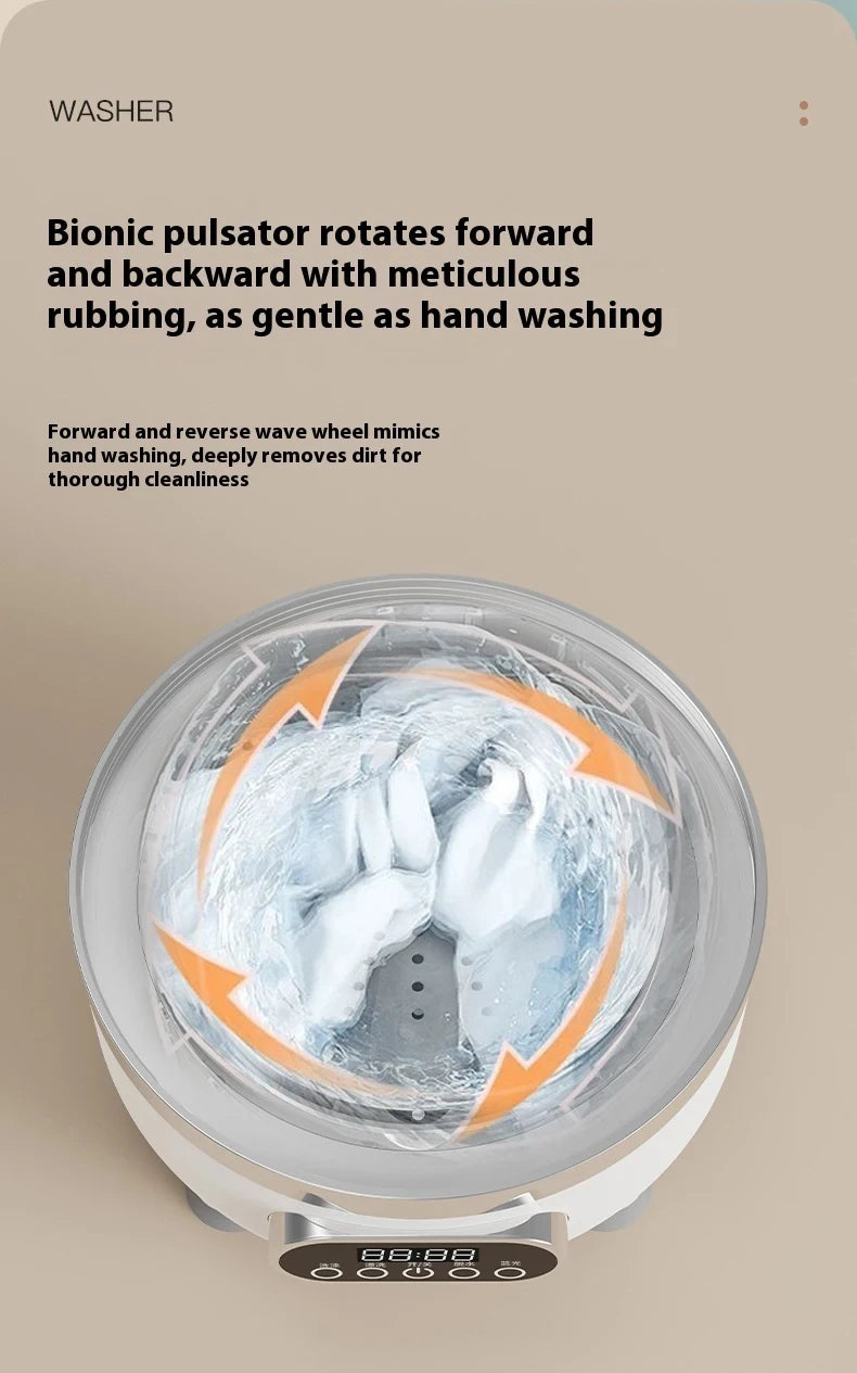 3L Portable Mini Washing Machine for Socks & Underwear | USB-C