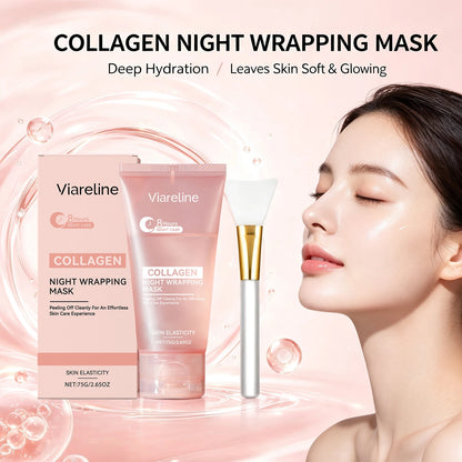Collagen Night Wrapping Mask - Deep Firming & Moisturizing Peel-Off Face Treatment