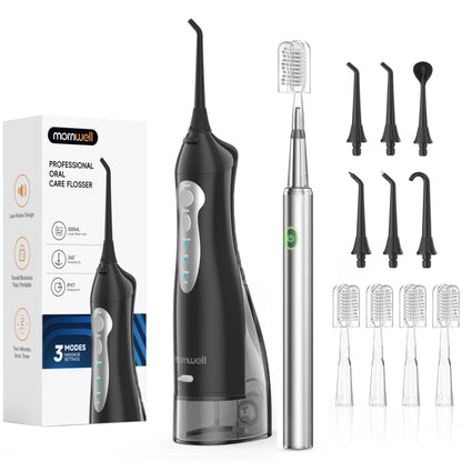 Portable Dental Oral Irrigator & Sonic Toothbrush Combo Set for Deep Cleaning
