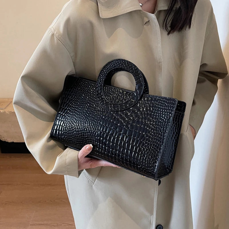 Luxury Crocodile Pattern Tote