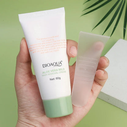 Gentle Aloe Vera Hair Removal Cream for Painless Full Body Smoothing