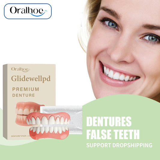 Comfortable Temporary Silicone Denture Set for Instant Smile Restoration