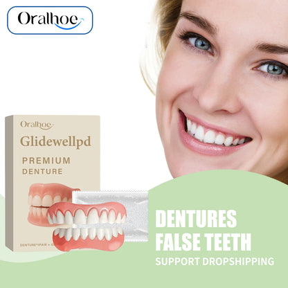 Comfortable Temporary Silicone Denture Set for Instant Smile Restoration