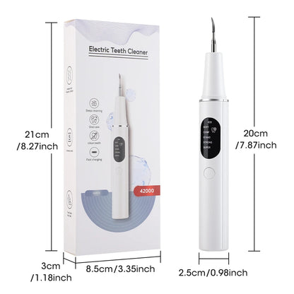 Ultrasonic Electric Teeth Cleaner & Tartar Plaque Remover for Professional Oral Care