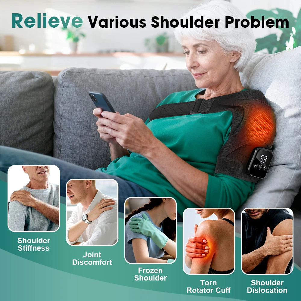 Heated Joint Massager Brace for Shoulder Knee Elbow - 36