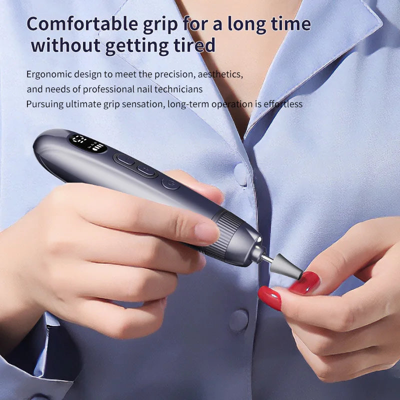 Professional Electric Nail Drill Set - Cordless Manicure & Pedicure File